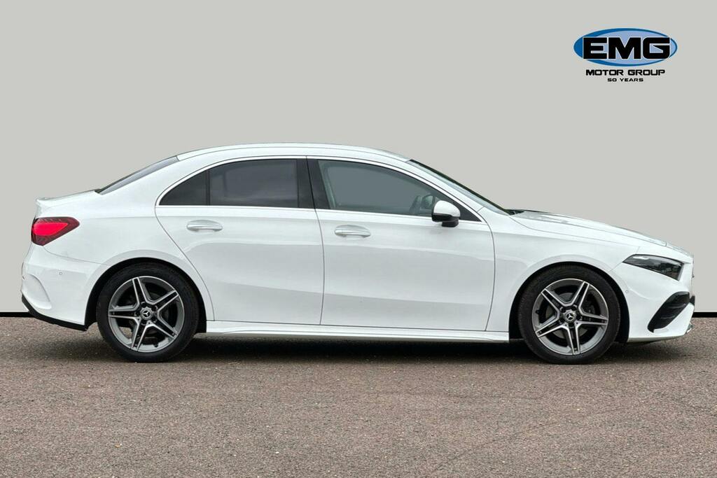 Mercedes-Benz A Class 1.3 A180h Mhev Amg Line Executive Saloon Pet YN23WPR White #3