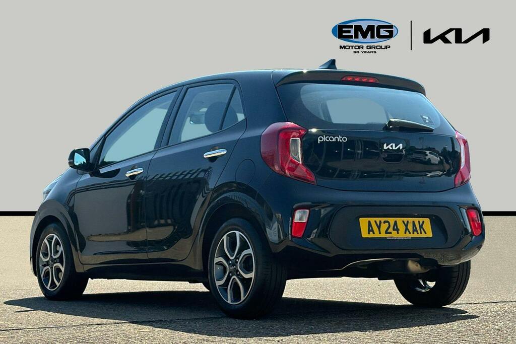 Kia Picanto 1.0 Dpi 3 Hatchback Amt Ss AY24XAK Black #4