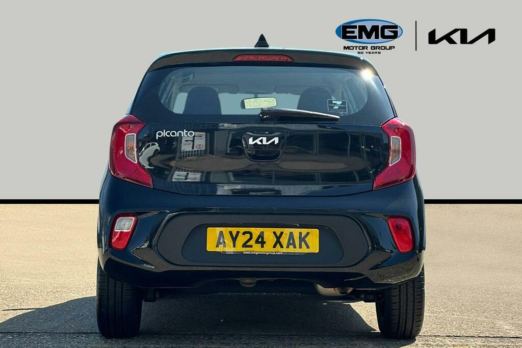 Kia Picanto 1.0 Dpi 3 Hatchback Amt Ss AY24XAK Black #5