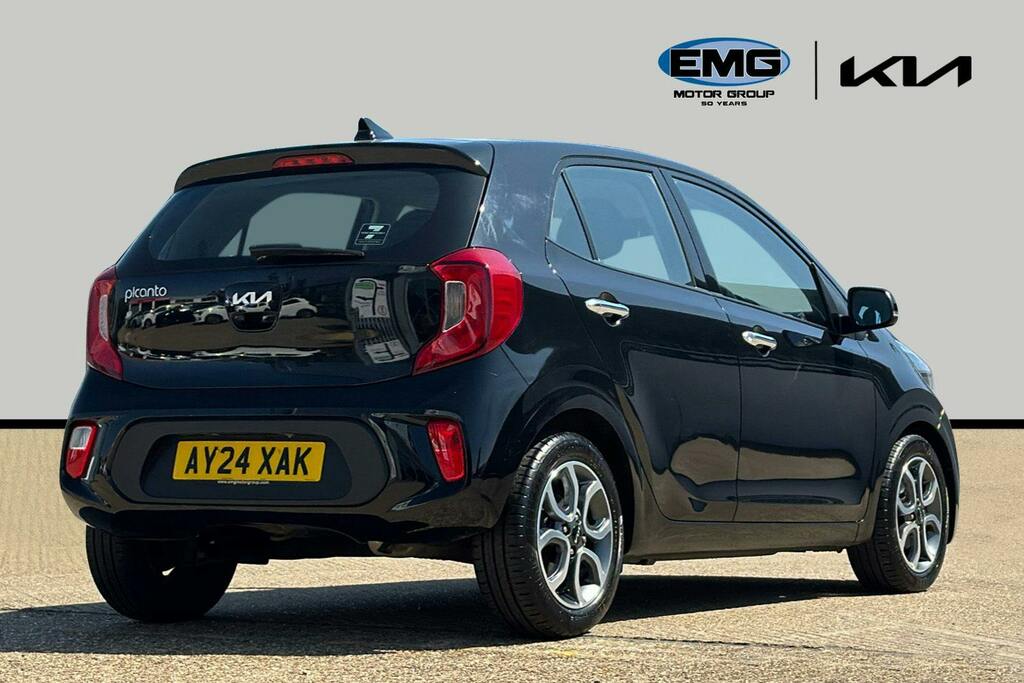 Kia Picanto 1.0 Dpi 3 Hatchback Amt Ss AY24XAK Black #6