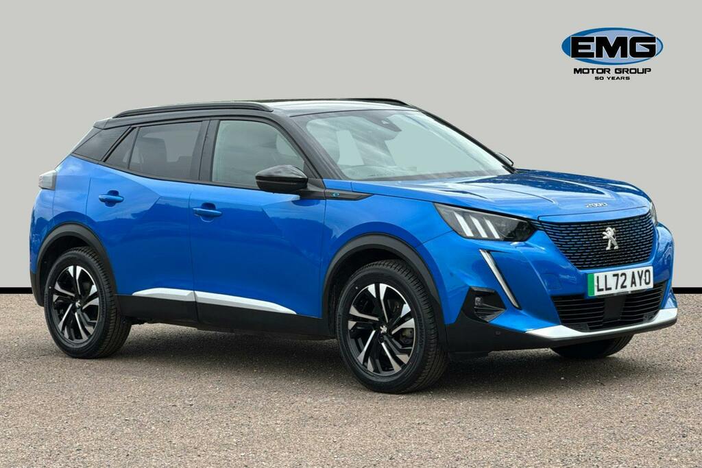 Peugeot e-2008 50Kwh Gt Suv 7Kw Charger LL72AYO Blue