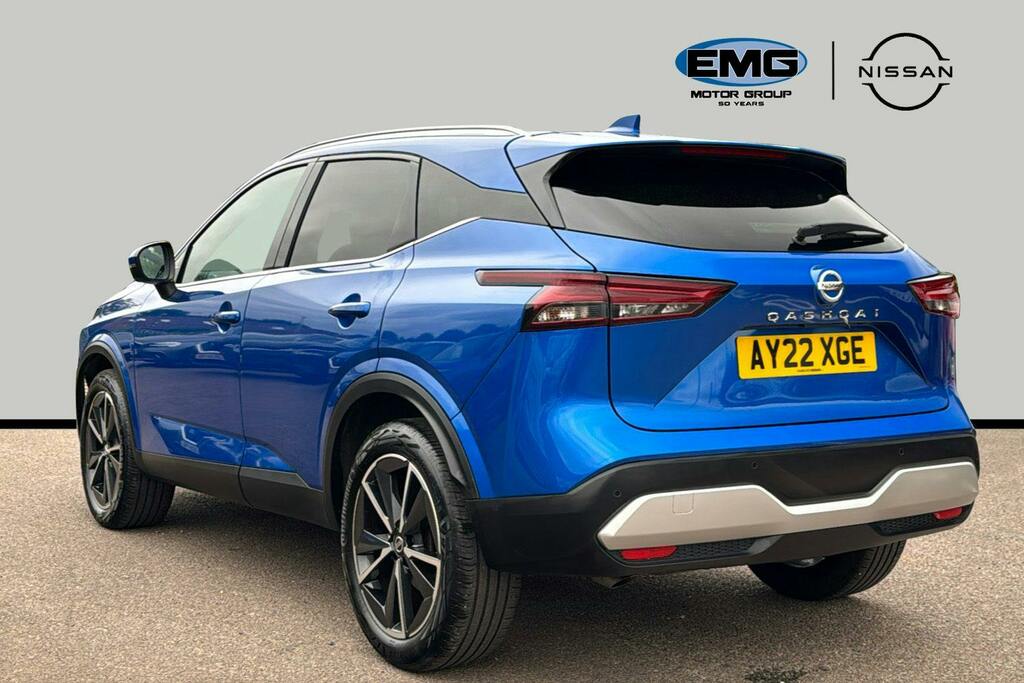 Nissan Qashqai 1.3 Dig T Mhev Tekna Suv Hybrid AY22XGE Blue #4
