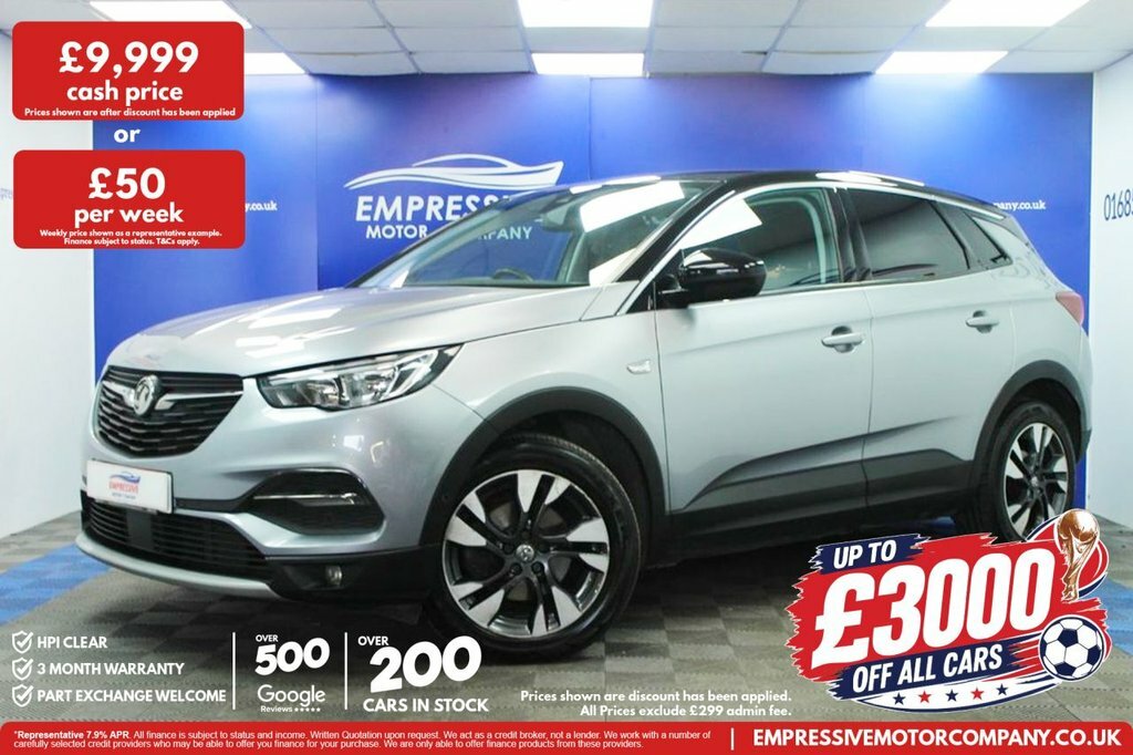Vauxhall Grandland X 1.5L Sport Nav VN69FXS Grey