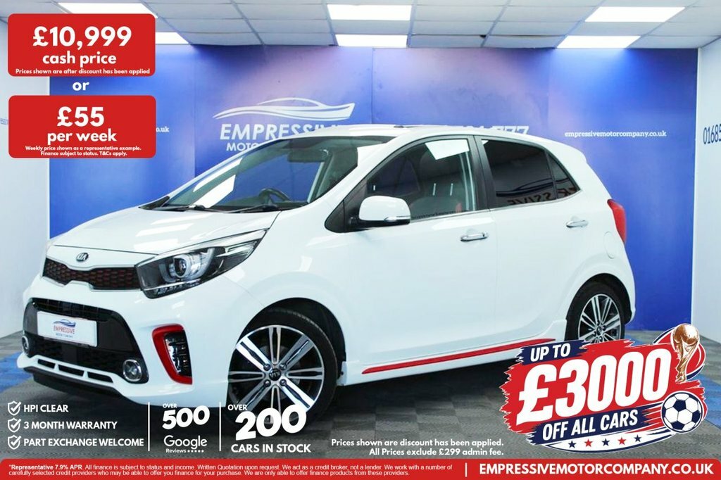 Kia Picanto 1L Gt-line S White