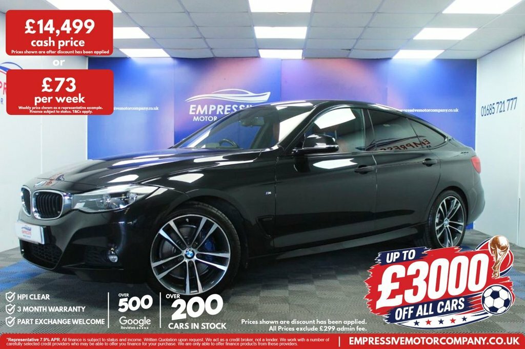 BMW 3 Series Gran Turismo 2L M Sport Black