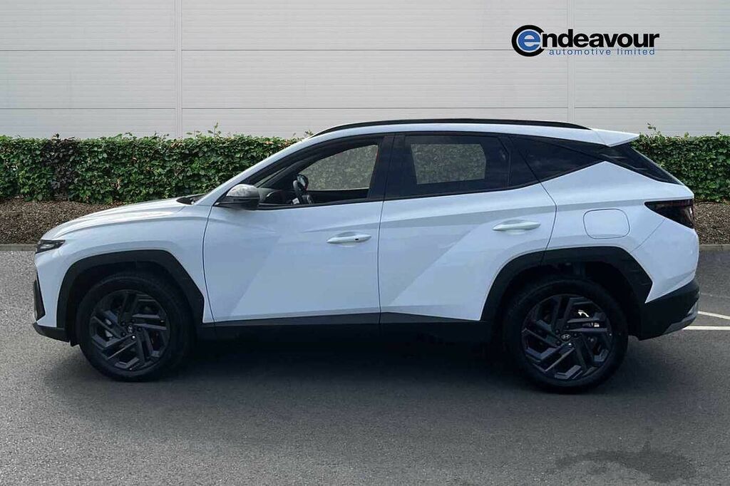 Hyundai Tucson 1.6T 239 Hybrid Black Line LO26OVG White #4