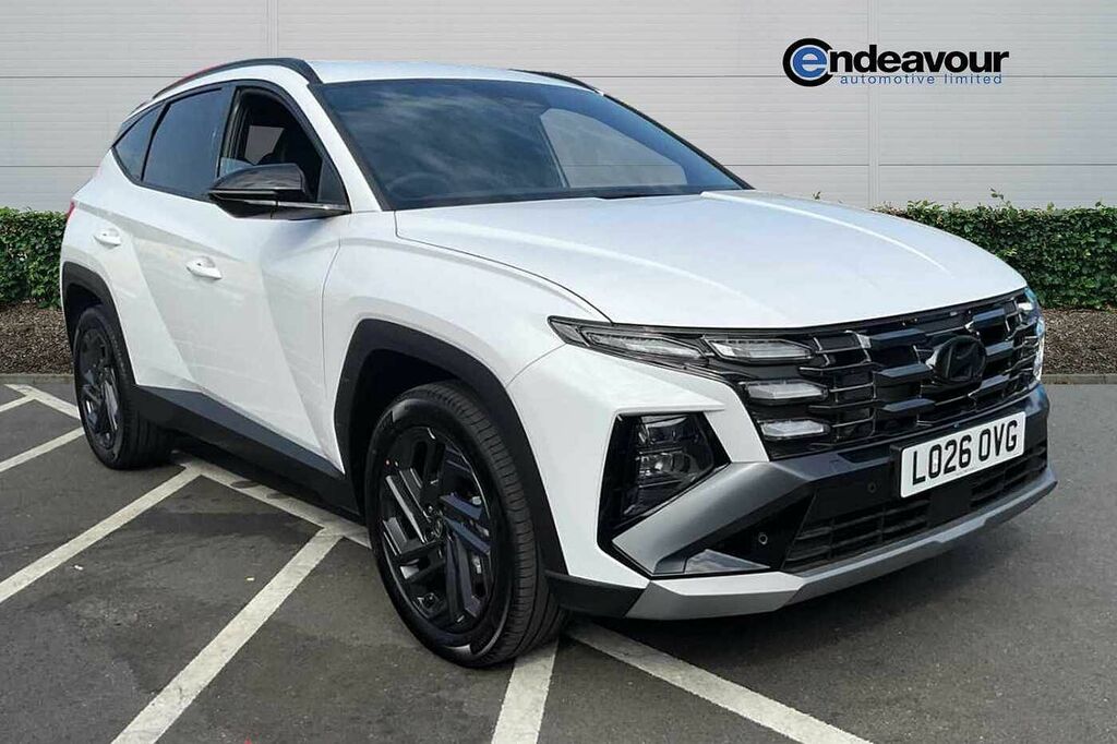 Hyundai Tucson 1.6T 239 Hybrid Black Line LO26OVG White