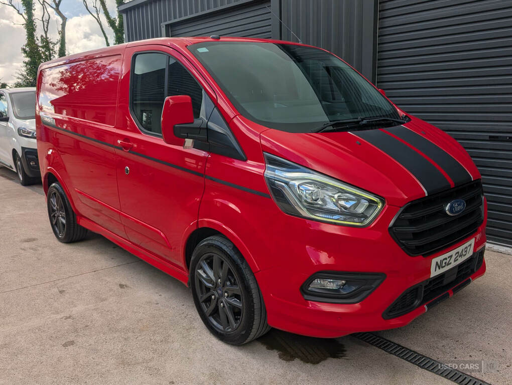 Ford Transit Custom 2.0 Tdci 170Ps Low Roof Sport Van NGZ2437 Red #3