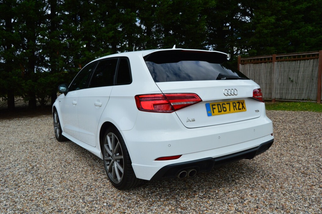 Audi A3 Hatchback 2.0 Tdi Black Edition 201867 FD67RZX White #6