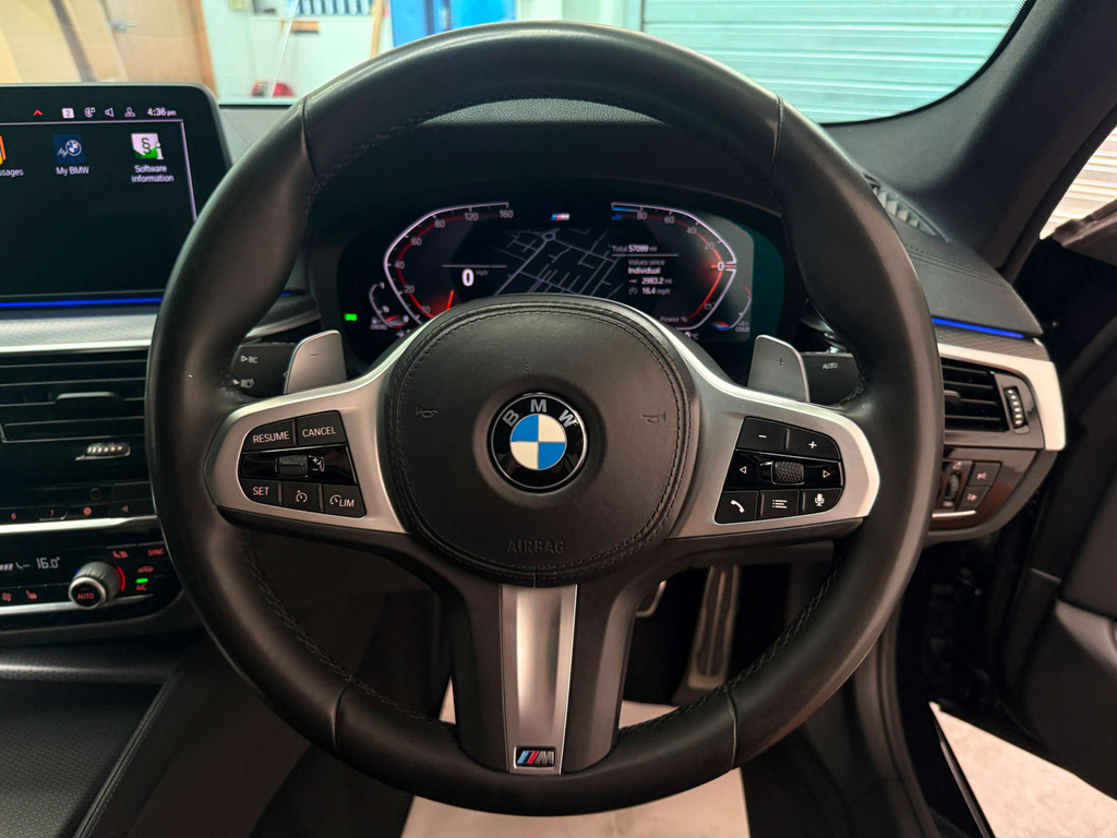 BMW 5 Series 520D Mht M Sport Black #13