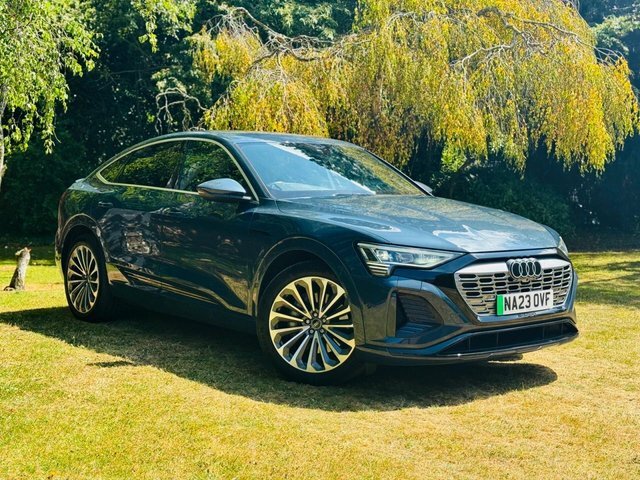 Audi Q8 e tron 55 S Line Sportback Quattro 114K Blue