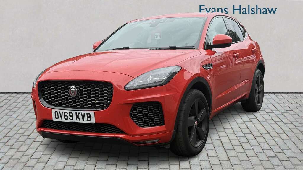 Jaguar E-Pace 2.0D Chequered Flag Edition 2019 OV69KVB Red #4