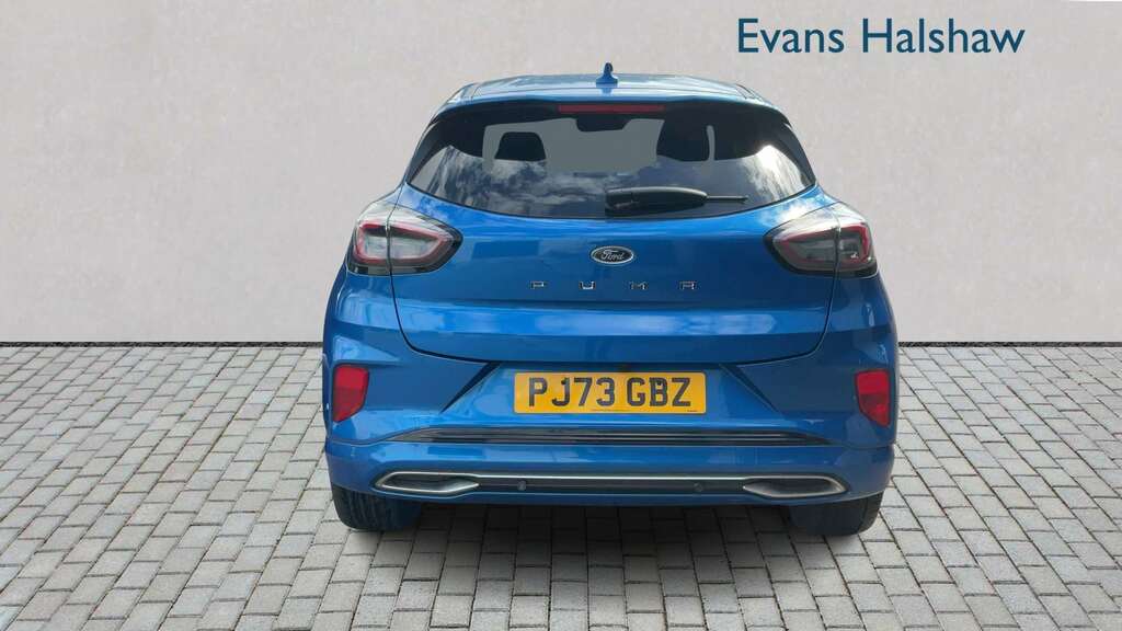 Ford Puma 1.0 Ecoboost Hybrid Mhev 155 St-line Vignale 2 PJ73GBZ Blue #4