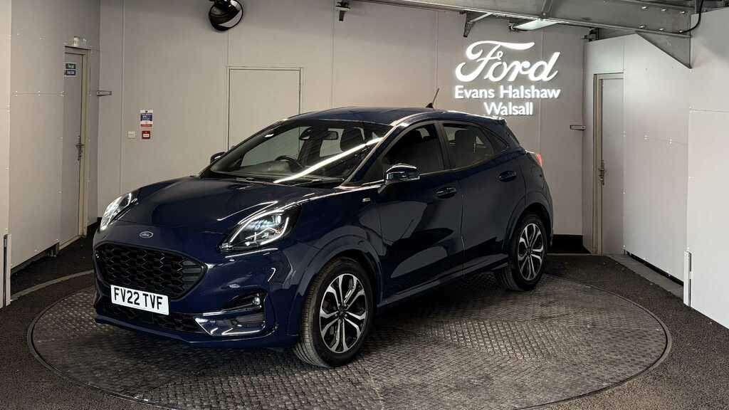 Ford Puma 1.0 Ecoboost Hybrid Mhev 155 St-line 2022 FV22TVF Blue #3