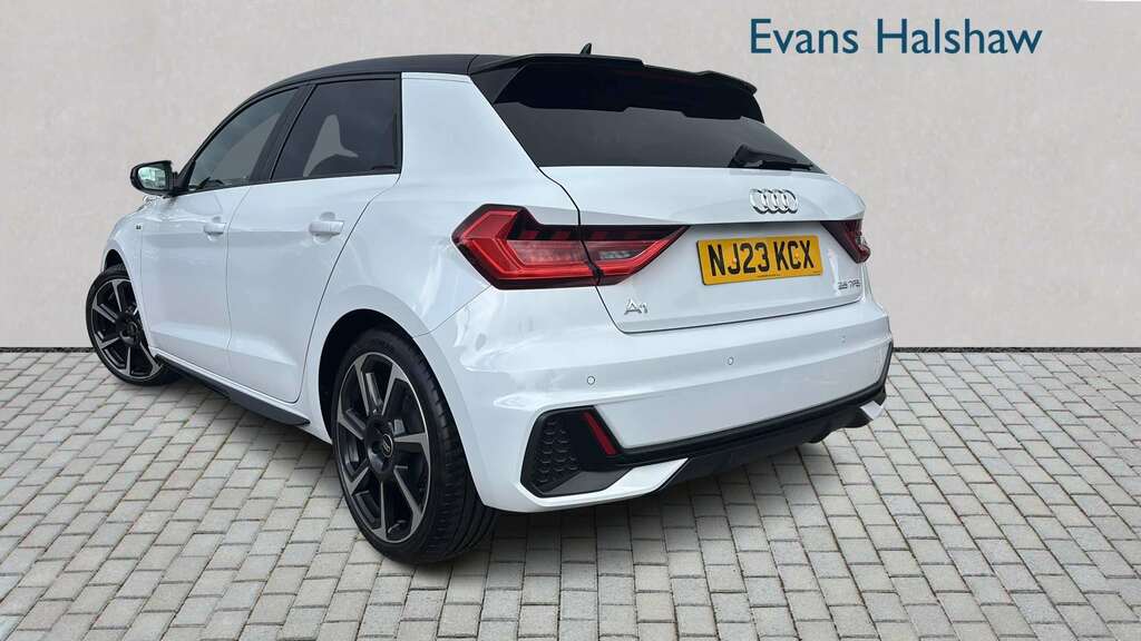 Audi A1 25 Tfsi Black Edition 2023 NJ23KCX White #2