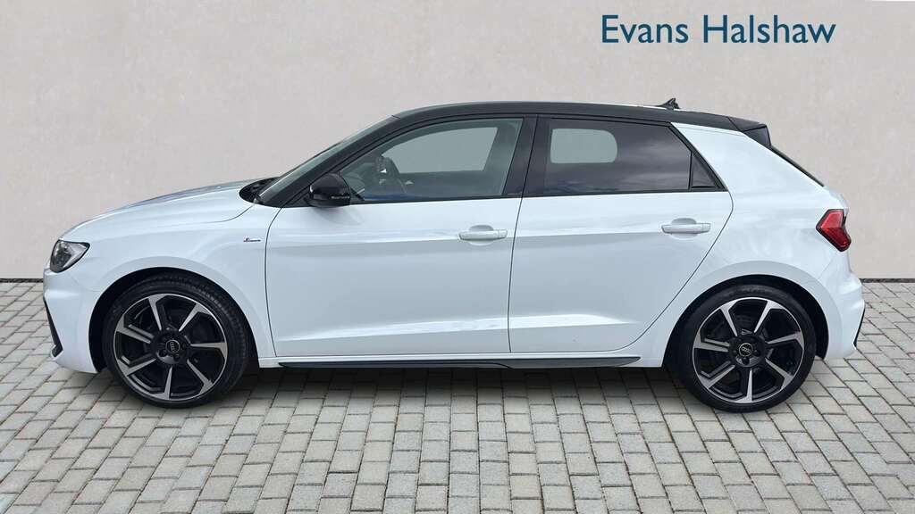 Audi A1 25 Tfsi Black Edition 2023 NJ23KCX White #3