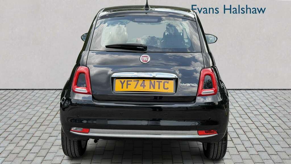 Fiat 500 1.0 Mild Hybrid 2024 YF74NTC Black #4