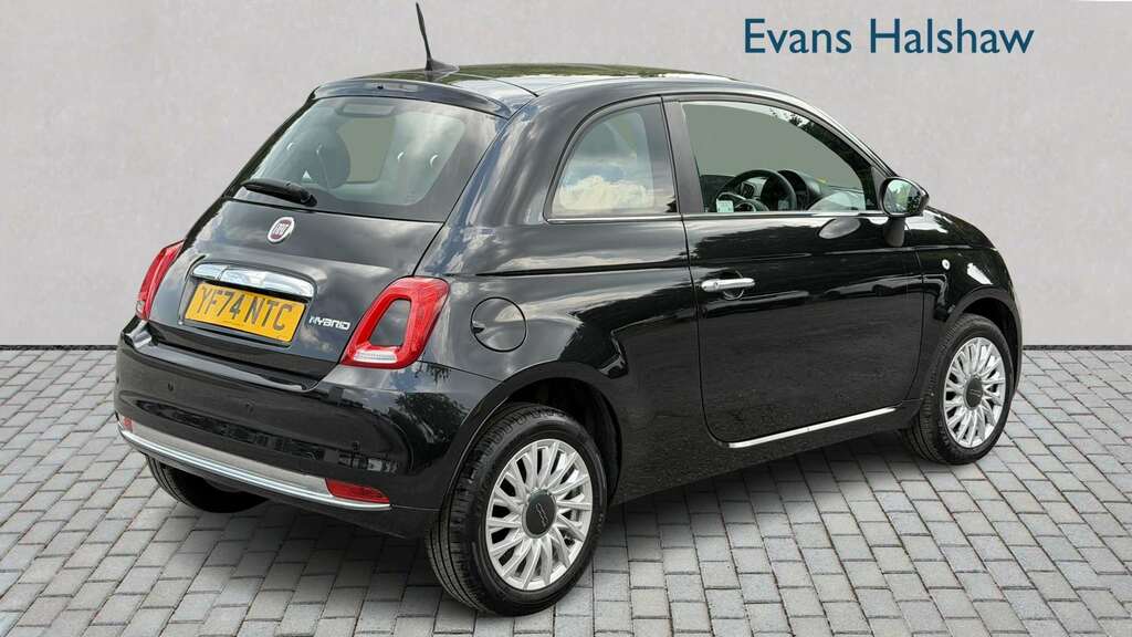 Fiat 500 1.0 Mild Hybrid 2024 YF74NTC Black #3
