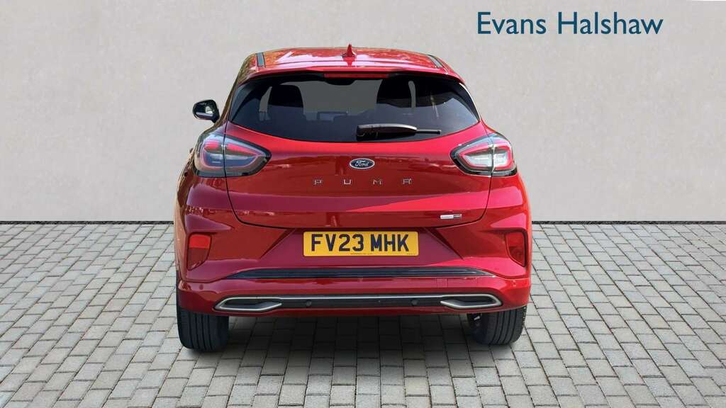 Ford Puma 1.0 Ecoboost Hybrid Mhev 155 St-line Vignale 2 FV23MHK Red #4