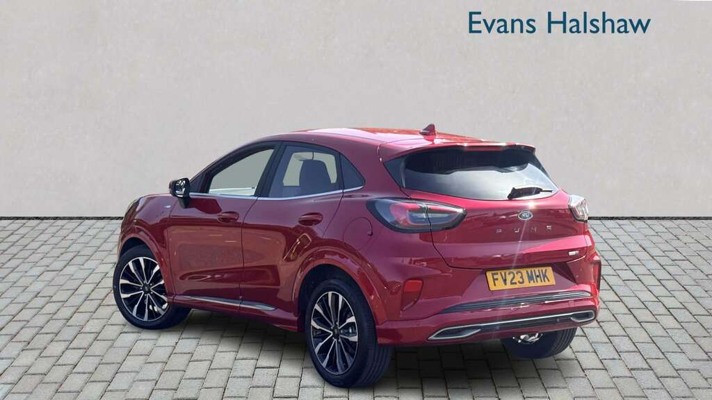 Ford Puma 1.0 Ecoboost Hybrid Mhev 155 St-line Vignale 2 FV23MHK Red #2