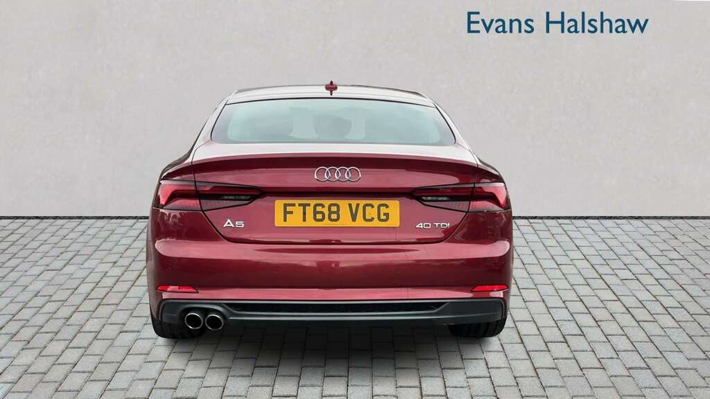 Audi A5 40 Tdi S Line S Tronic 2019 FT68VCG Red #3