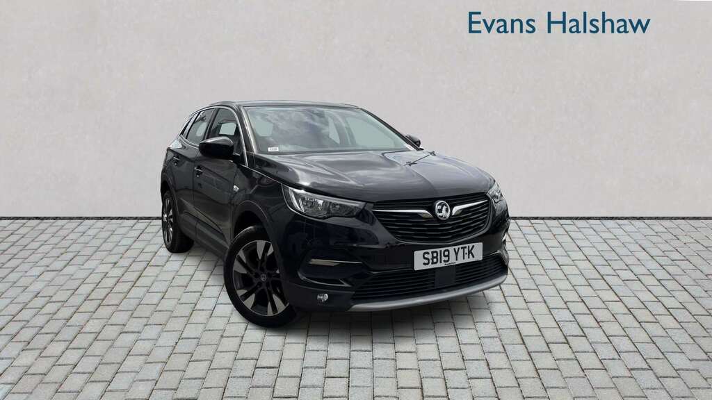 Vauxhall Grandland X 1.2 Turbo Sport Nav 2019 SB19YTK Black