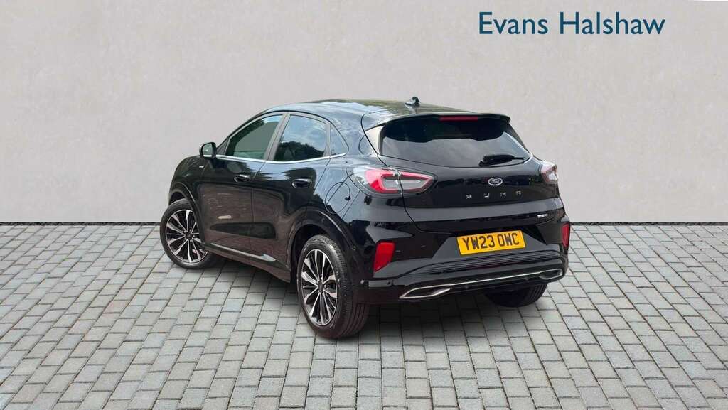 Ford Puma 1.0 Ecoboost Hybr Mhev 155 St-line Vignale Dct YW23OWC Black #2