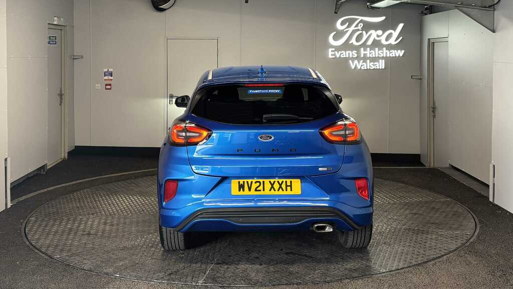 Ford Puma 1.0 Ecoboost Hybrid Mhev 155 St-line X 2021 WV21XXH Blue #4