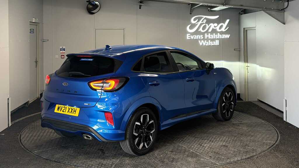Ford Puma 1.0 Ecoboost Hybrid Mhev 155 St-line X 2021 WV21XXH Blue #3