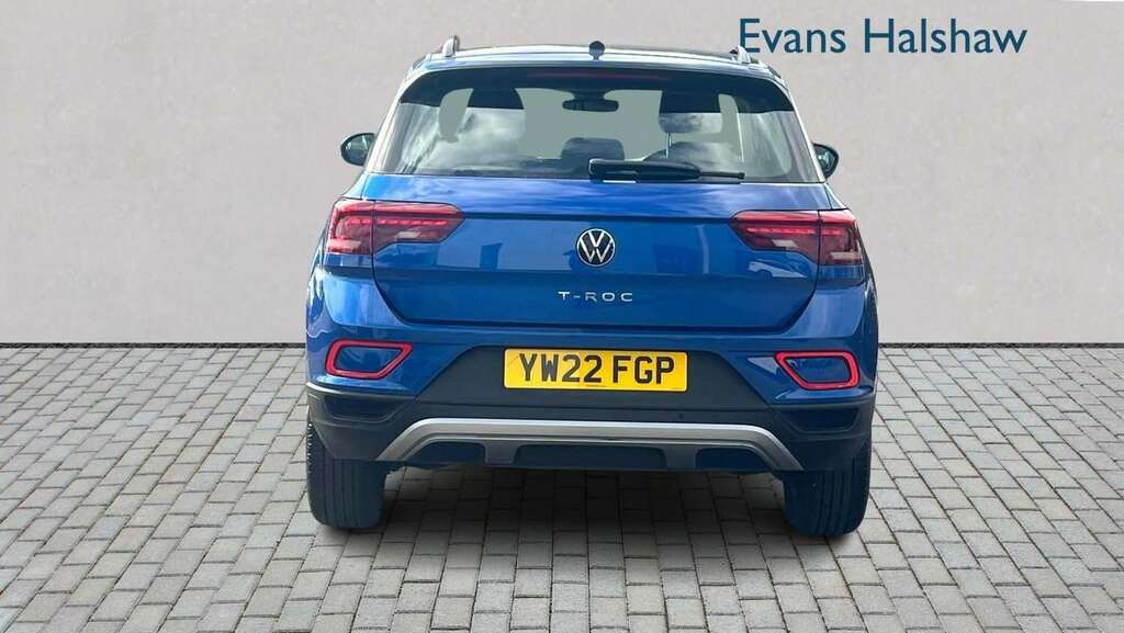 Volkswagen T-Roc 1.5 Tsi Life Dsg 2022 YW22FGP Blue #4