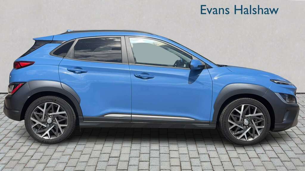 Hyundai Kona 1.6 Gdi Hybrid Premium Dct 2022 Blue #6