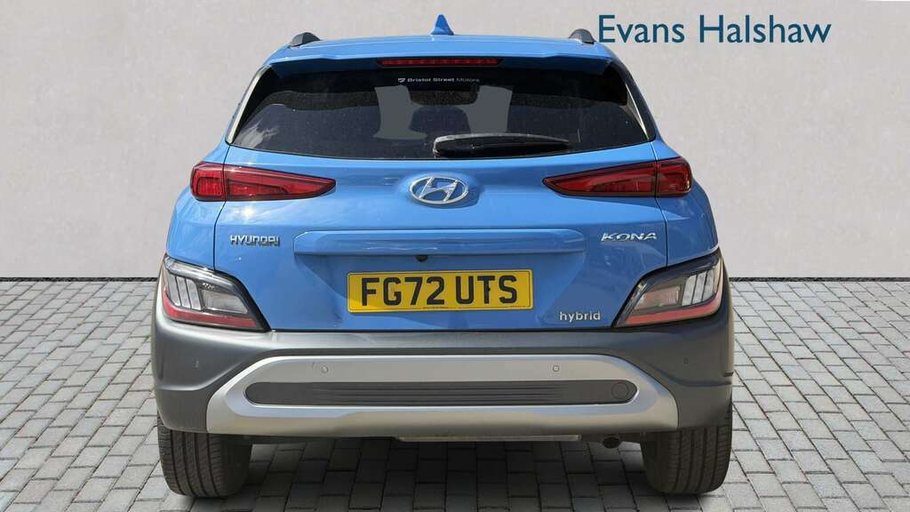 Hyundai Kona 1.6 Gdi Hybrid Premium Dct 2022 Blue #5