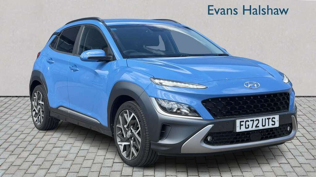 Hyundai Kona 1.6 Gdi Hybrid Premium Dct 2022 Blue