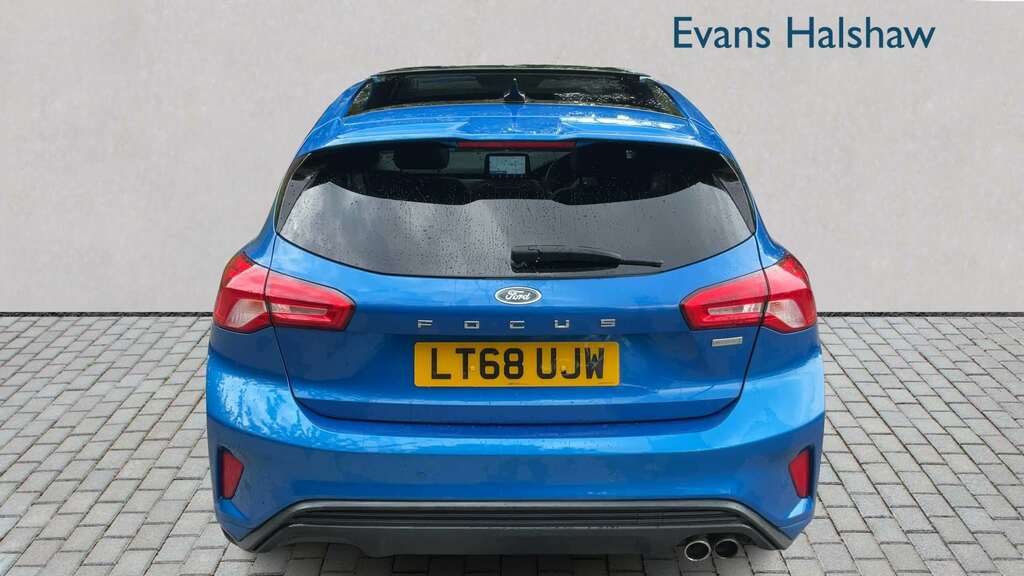 Ford Focus 1.0 Ecoboost 125 St-line X 2018 LT68UJW Blue #4
