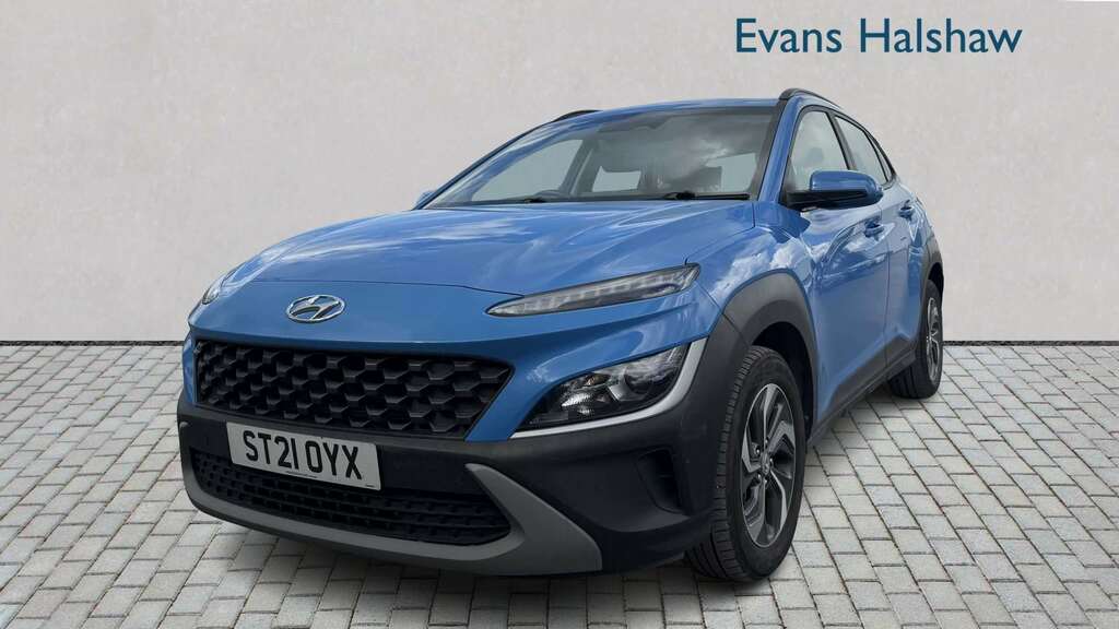 Hyundai Kona 1.6 Gdi Hybrid Se Connect Dct 2021 Blue #2