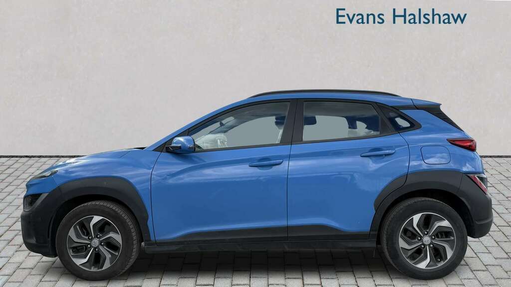 Hyundai Kona 1.6 Gdi Hybrid Se Connect Dct 2021 Blue #3