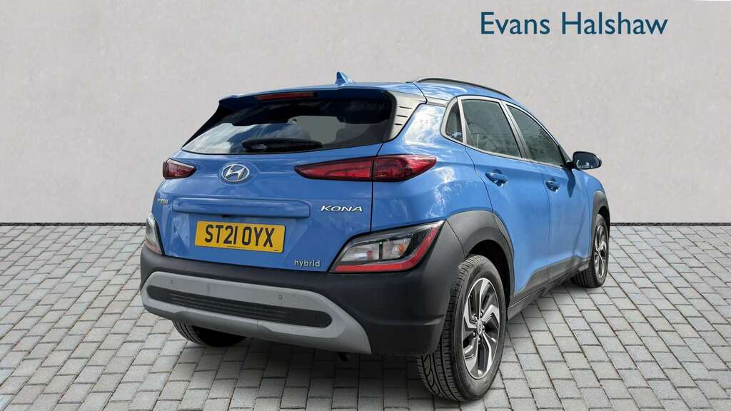 Hyundai Kona 1.6 Gdi Hybrid Se Connect Dct 2021 Blue #5