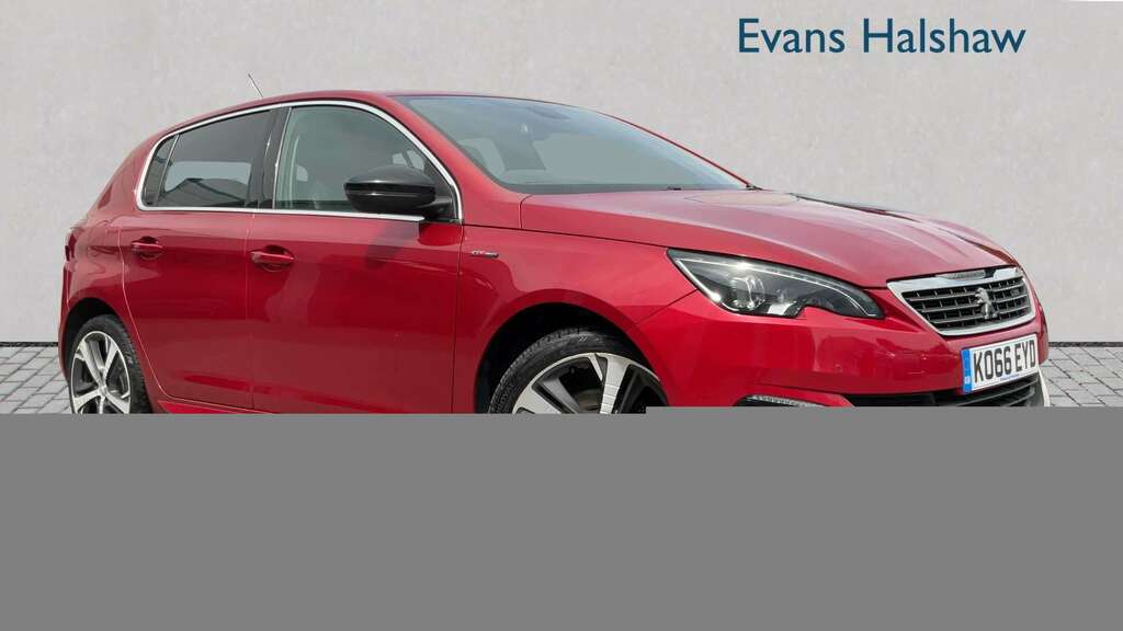 Peugeot 308 1.6 Bluehdi 120 Gt Line 2017 Red