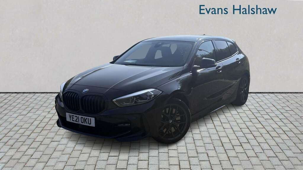 BMW 1 Series 118D M Sport Step 2021 YE21OKU Black #2