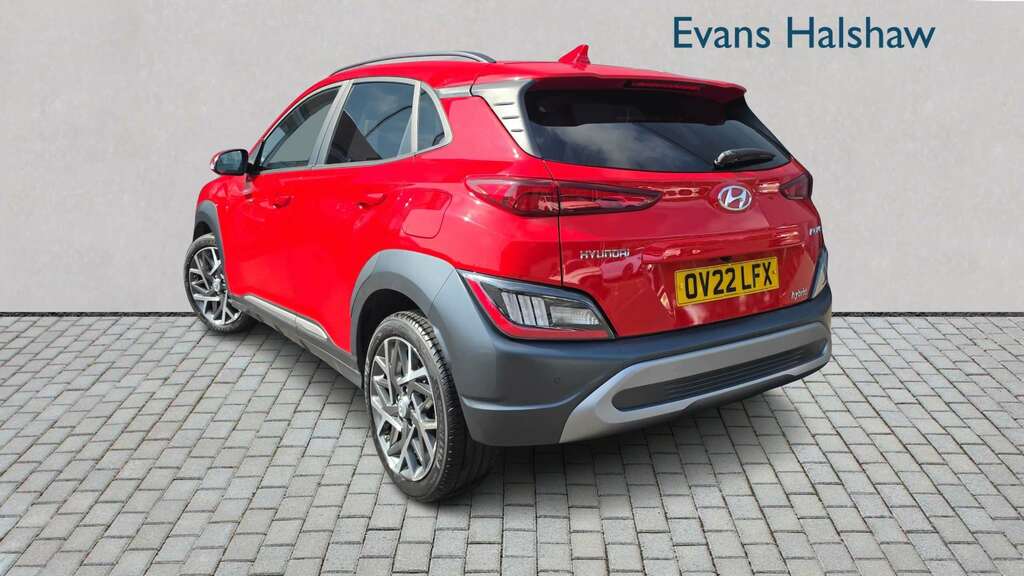 Hyundai Kona 1.6 Gdi Hybrid Ultimate Dct 2022 OV22LFX Red #2