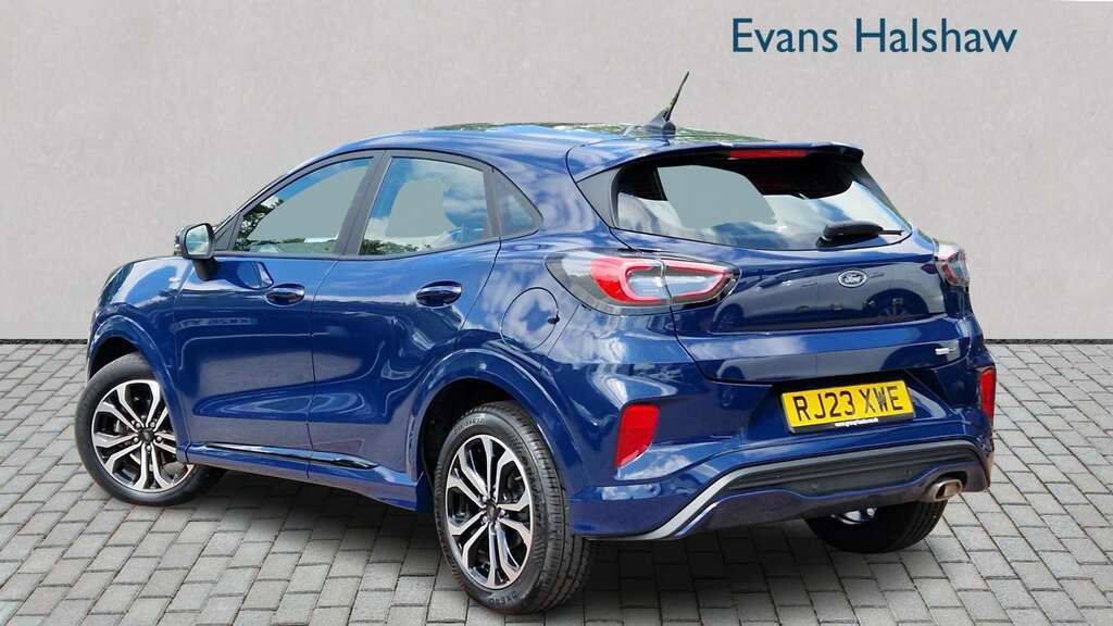 Ford Puma 1.0 Ecoboost Hybrid Mhev St-line Dct 2023 RJ23XWE Blue #2