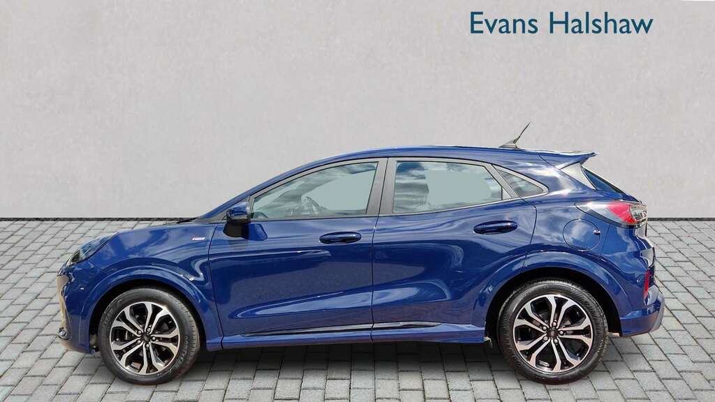 Ford Puma 1.0 Ecoboost Hybrid Mhev St-line Dct 2023 RJ23XWE Blue #4