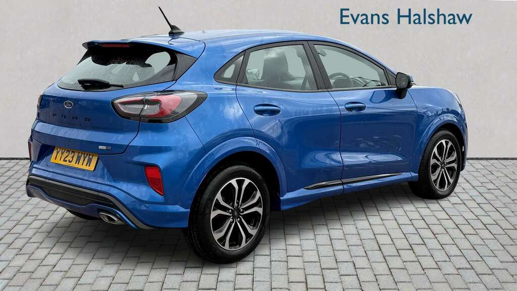 Ford Puma 1.0 Ecoboost Hybrid Mhev St-line Dct 2023 YY23WYW Blue #3