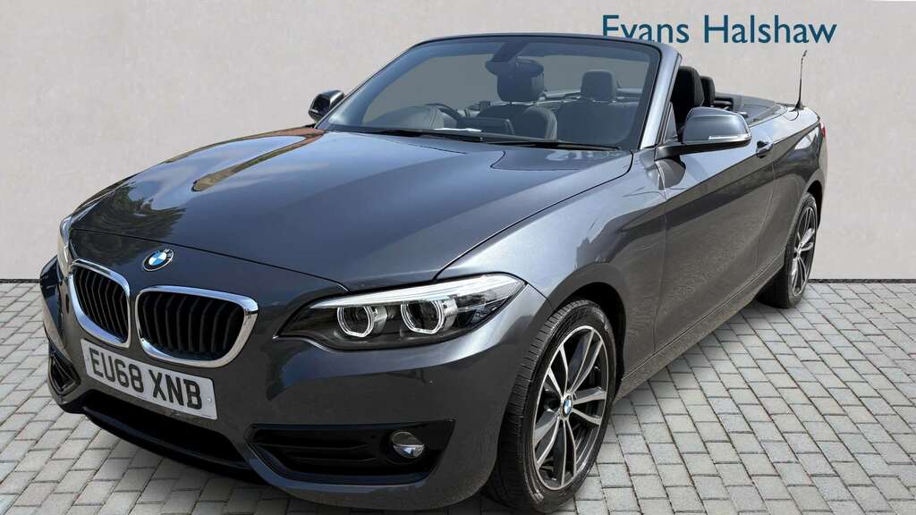 BMW 2 Series 220D Sport Nav 2018 EU68XNB Grey #3