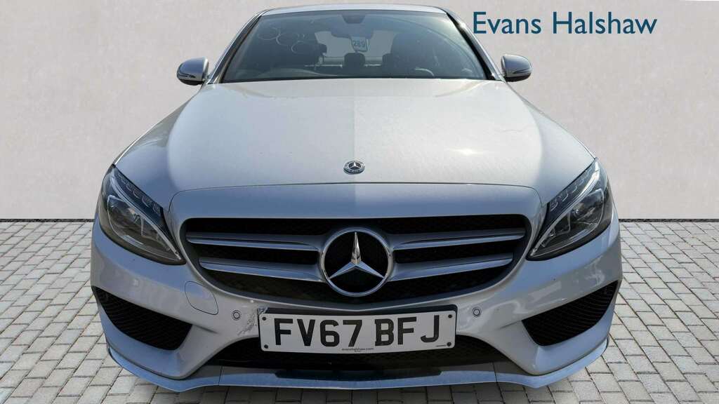Mercedes-Benz C Class C220d Amg Line 9G-tronic 2017 FV67BFJ Silver #3