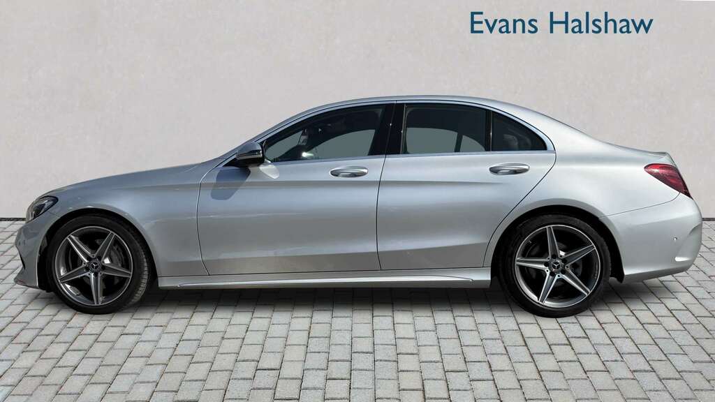 Mercedes-Benz C Class C220d Amg Line 9G-tronic 2017 FV67BFJ Silver #2