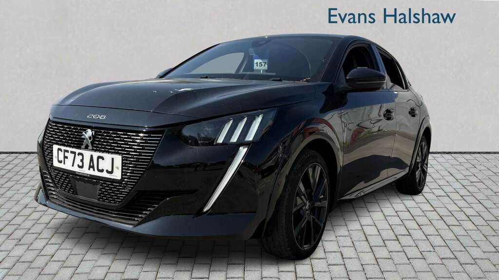 Peugeot 208 Hatchback Black #3