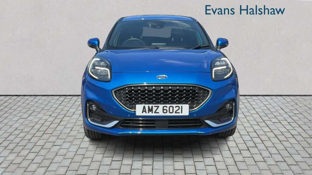 Ford Puma 1.0 Ecoboost Hybrid Mhev 155 St-line Vignale 2 AMZ6021 Blue #3
