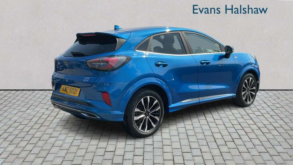 Ford Puma 1.0 Ecoboost Hybrid Mhev 155 St-line Vignale 2 AMZ6021 Blue #2