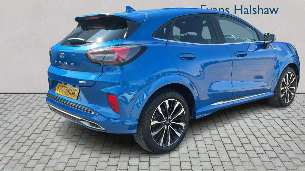 Ford Puma 1.0 Ecoboost Hybr Mhev 155 St-line Vignale Dct FJ22OOE Blue